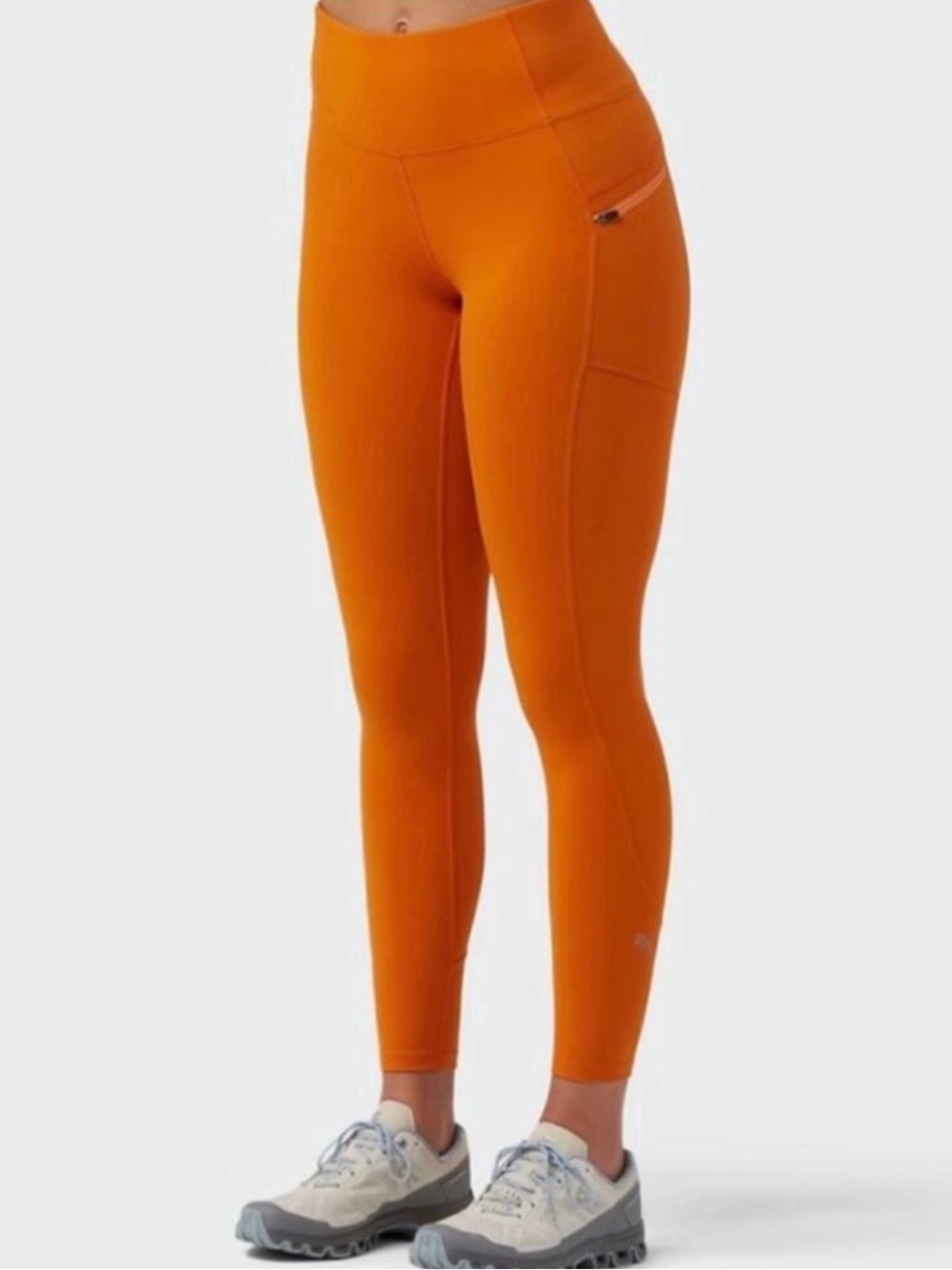 Stio Glide high Rise Tech Orange Leggings size Small